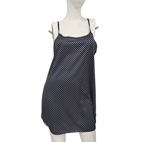 No Brand Tops - Blue Polka Dot Tank Blouse 3X